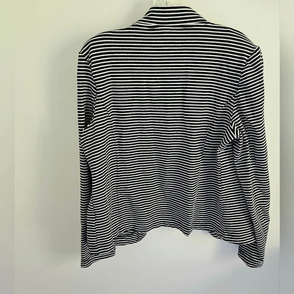 Tommy Hilfiger Navy and White Striped Jacket